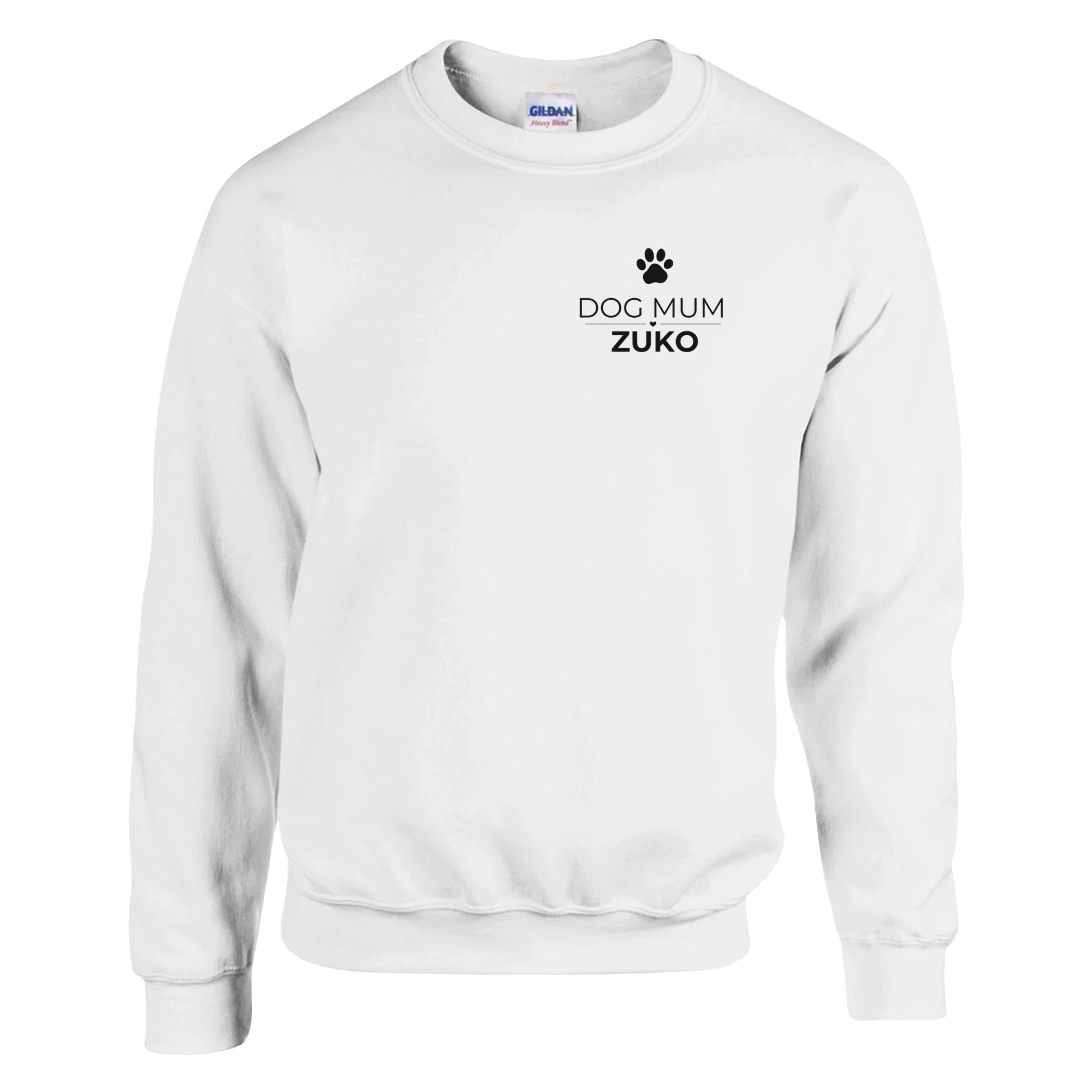 Dog Mum Gift | Personalised Dog Mum Crewneck Sweatshirt | Custom Dog Breed Name Gift
