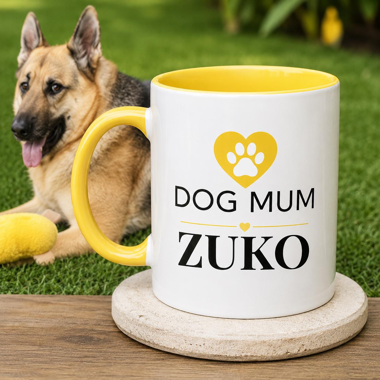 Personalised Dog Mum Mug | Custom Dog Name Coffee Mug | Dog Mum Gift | Gift for Dog Lovers