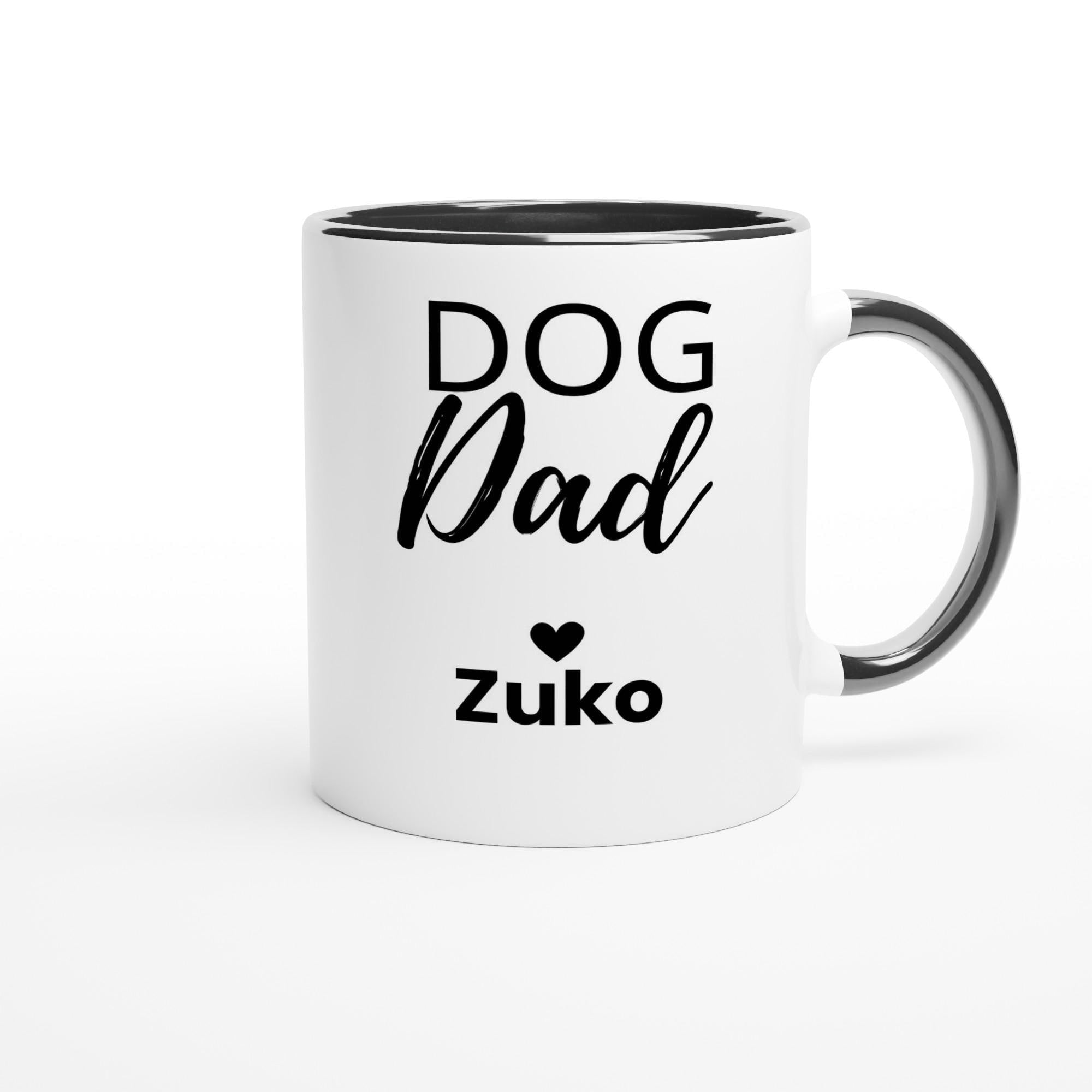 Proud Dog Dad Mug | Custom Dog Name Coffee Mug | Gift for Dog Dads | Dog Lover Gift