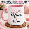 Personalised Dog Mum Mug | Custom Dog Name Coffee Mug | Proud Dog Mum Gift | Gift for Dog Lovers | Mother’s Day Gift