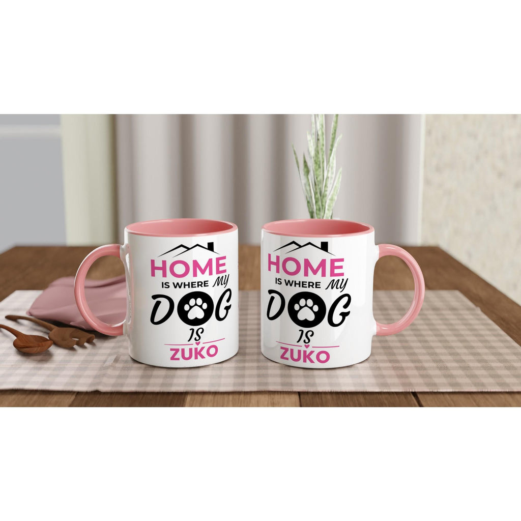 Dog Mum Gift | Personalised Dog Mum Mug |Home is Where My Dog Is | PawVibe