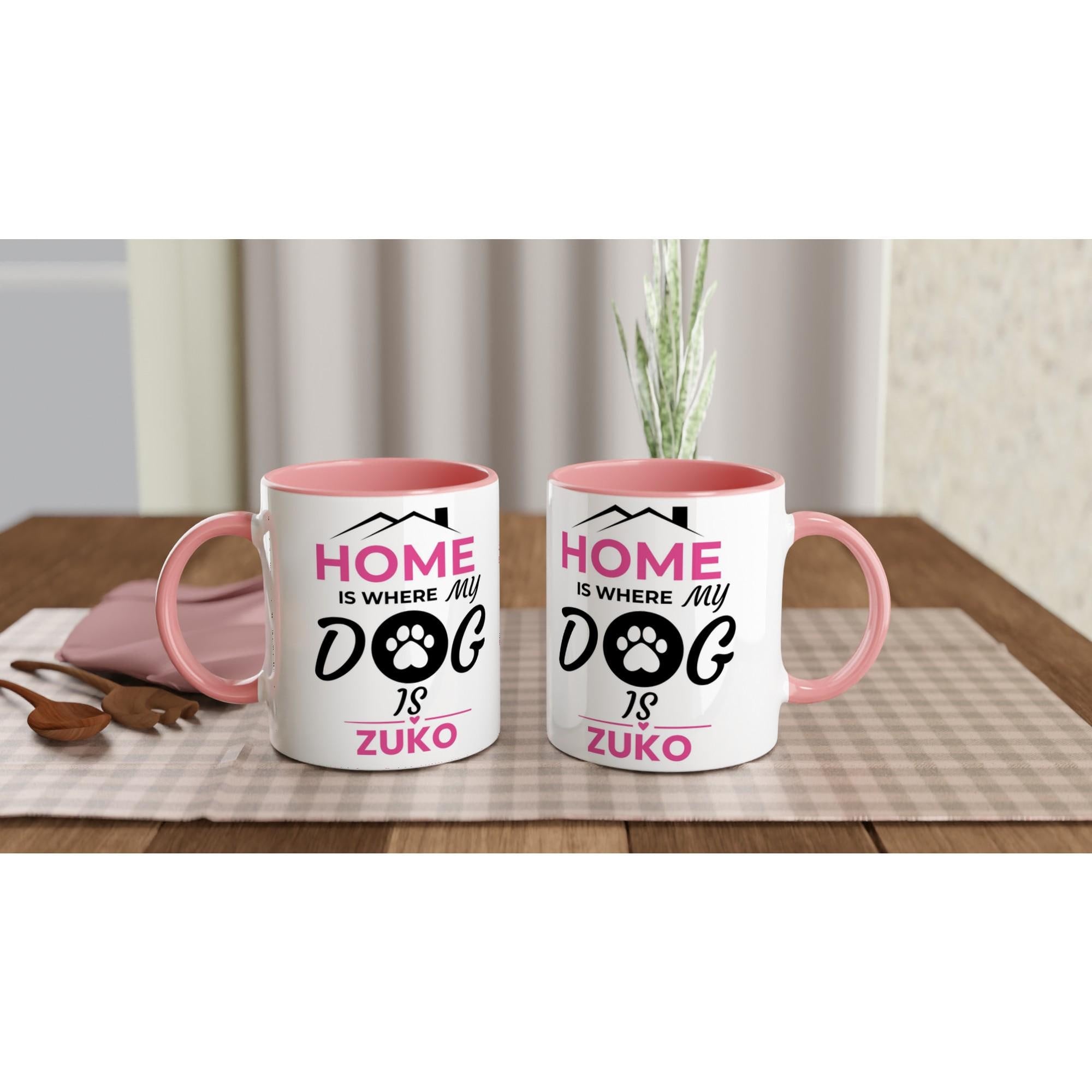 Dog Mum Gift | Personalised Dog Mum Mug |Home is Where My Dog Is | PawVibe