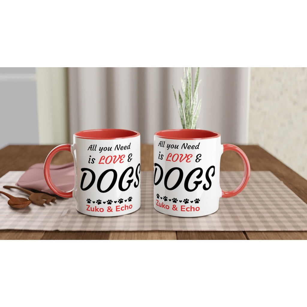 Dog Mum Gift | Dog Dad Gift  Personalised Dog Parent Mug |All you need is love and dogs| PawVibe