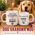 Best Dog Granma Mug | Custom Dog Name Coffee Mug | Gift for Dog Grandma | Dog Lover Gift