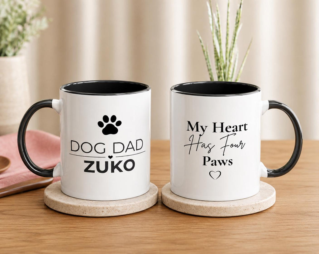 Personalised Dog Dad Mug | Custom Dog Name Coffee Mug | Dog Dad Gift | Gift for Dog Lovers