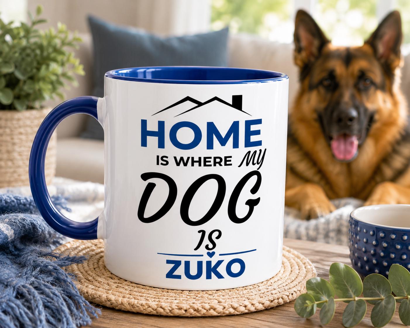 Dog Dad Gift | Dog Dad Gift  Mug |Proud Dog Dad |Home is where my dog is | Pawvibe