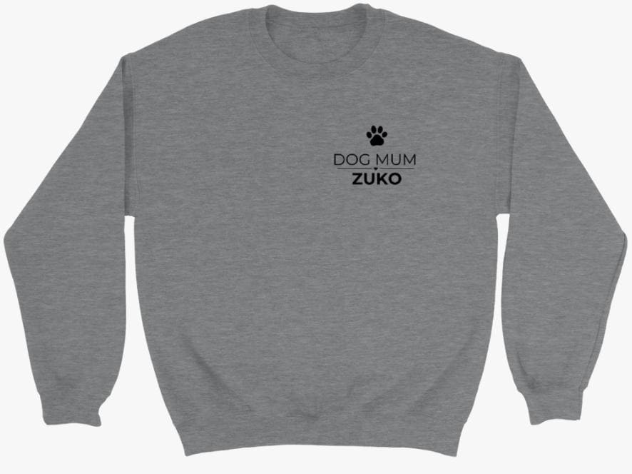 Dog Mum Gift | Personalised Dog Mum Crewneck Sweatshirt | Custom Dog Breed Name Gift