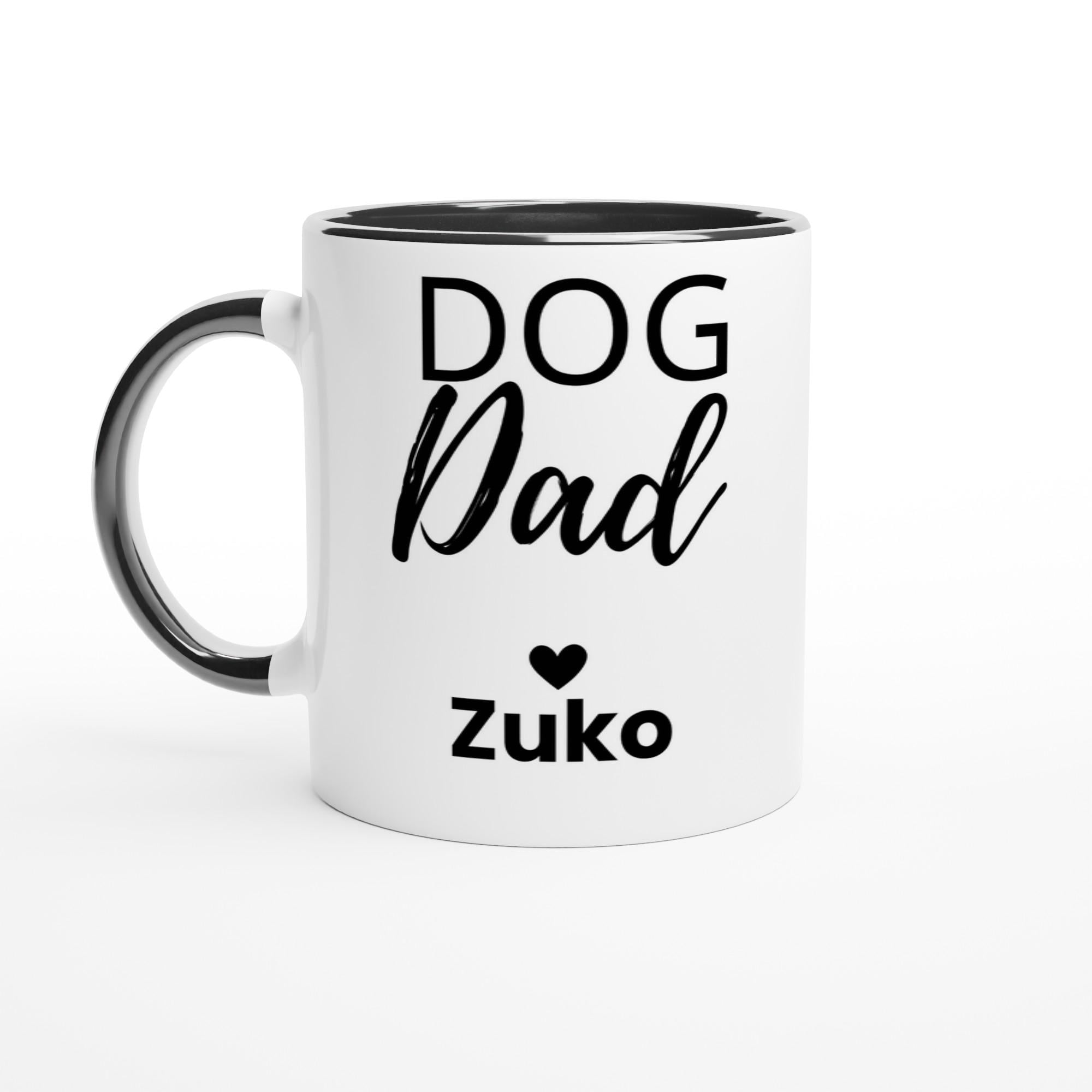 Proud Dog Dad Mug | Custom Dog Name Coffee Mug | Gift for Dog Dads | Dog Lover Gift