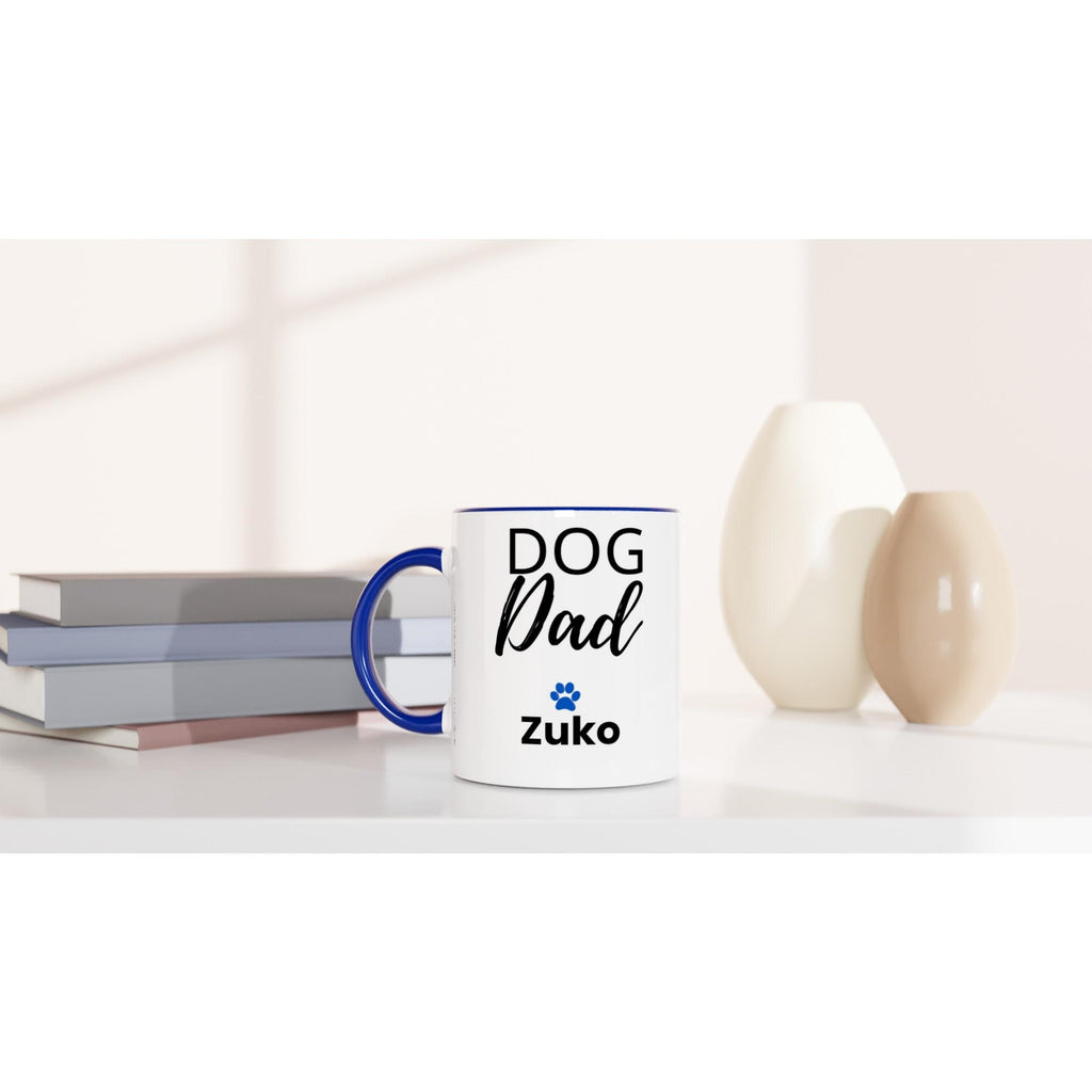 Personalised Dog Dad Mug | Custom Dog Dad Coffee Mug with Dog Name | Dog Dad Gift | Pet Dad Mug | Father’s Day Gift | Dog Lover Mug | Blue