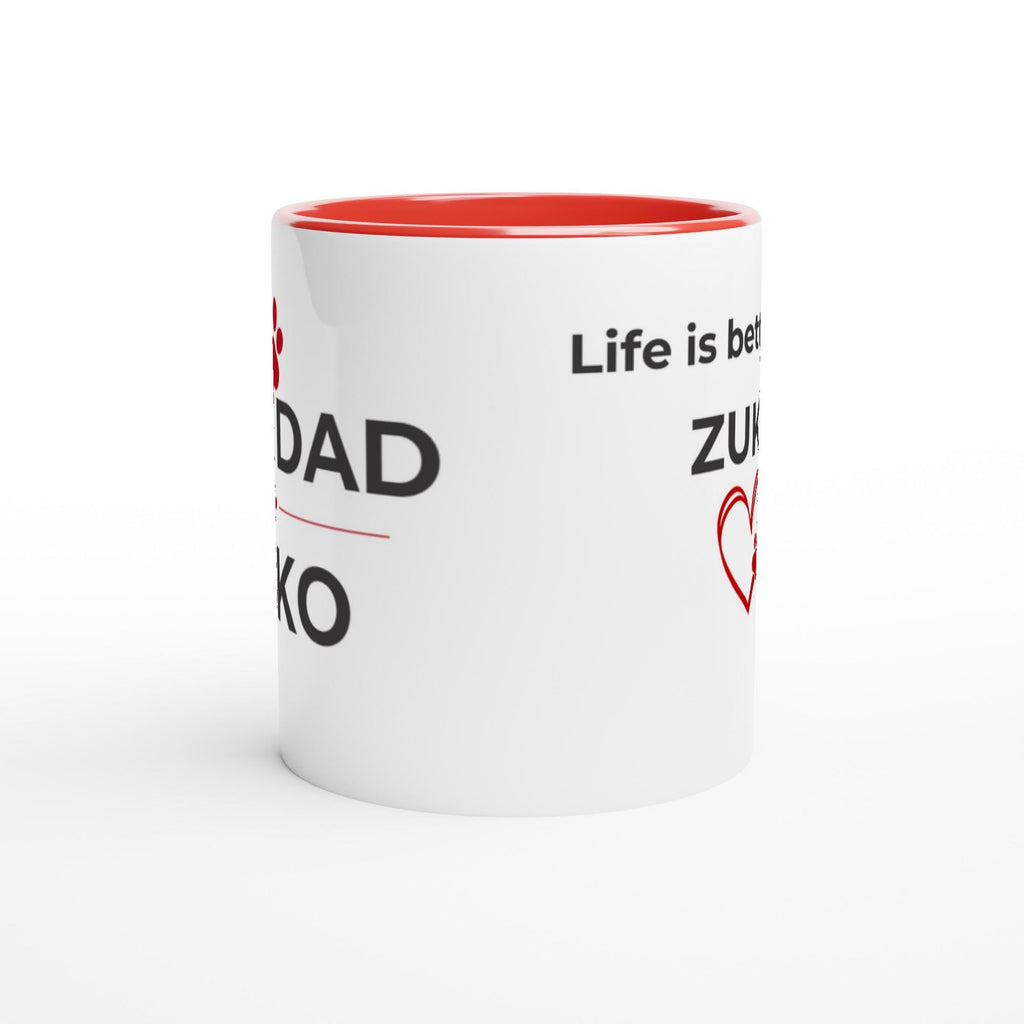 Dog Dad Mug | Custom Dog Name Coffee Mug | Gift for Dog Dad | Dog Lover Gift