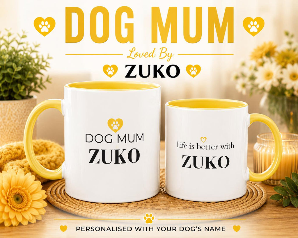 Personalised Dog Mum Mug | Custom Dog Name Coffee Mug | Dog Mum Gift | Gift for Dog Lovers