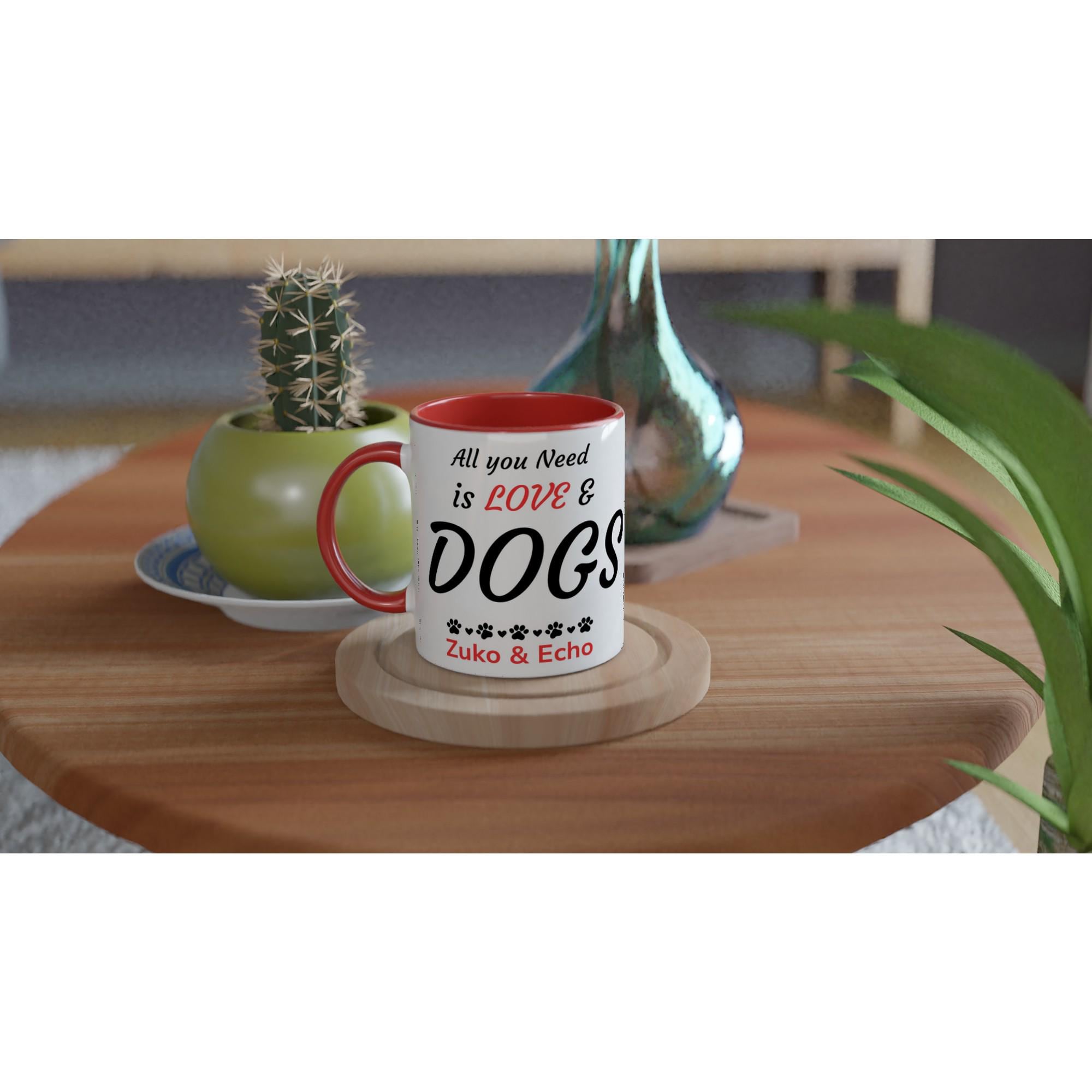 Dog Mum Gift | Dog Dad Gift  Personalised Dog Parent Mug |All you need is love and dogs| PawVibe