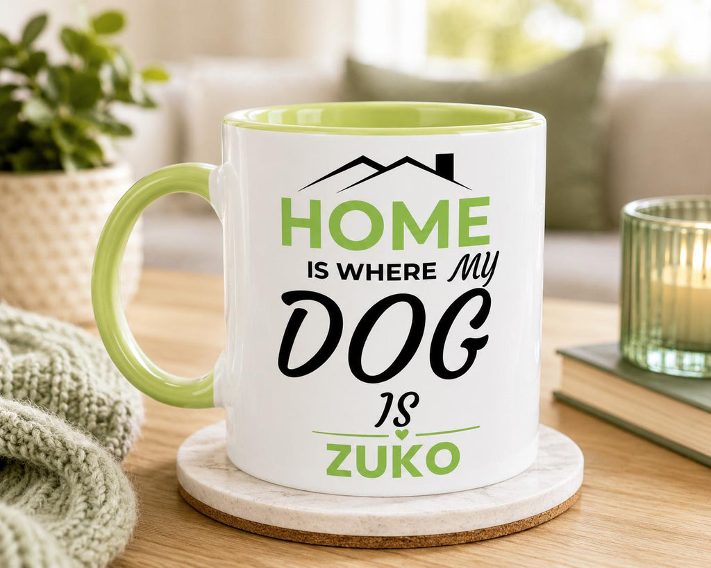 Dog Mum Gift | Dog Dad Gift  Mug | Home is where my dog is | PawVibe
