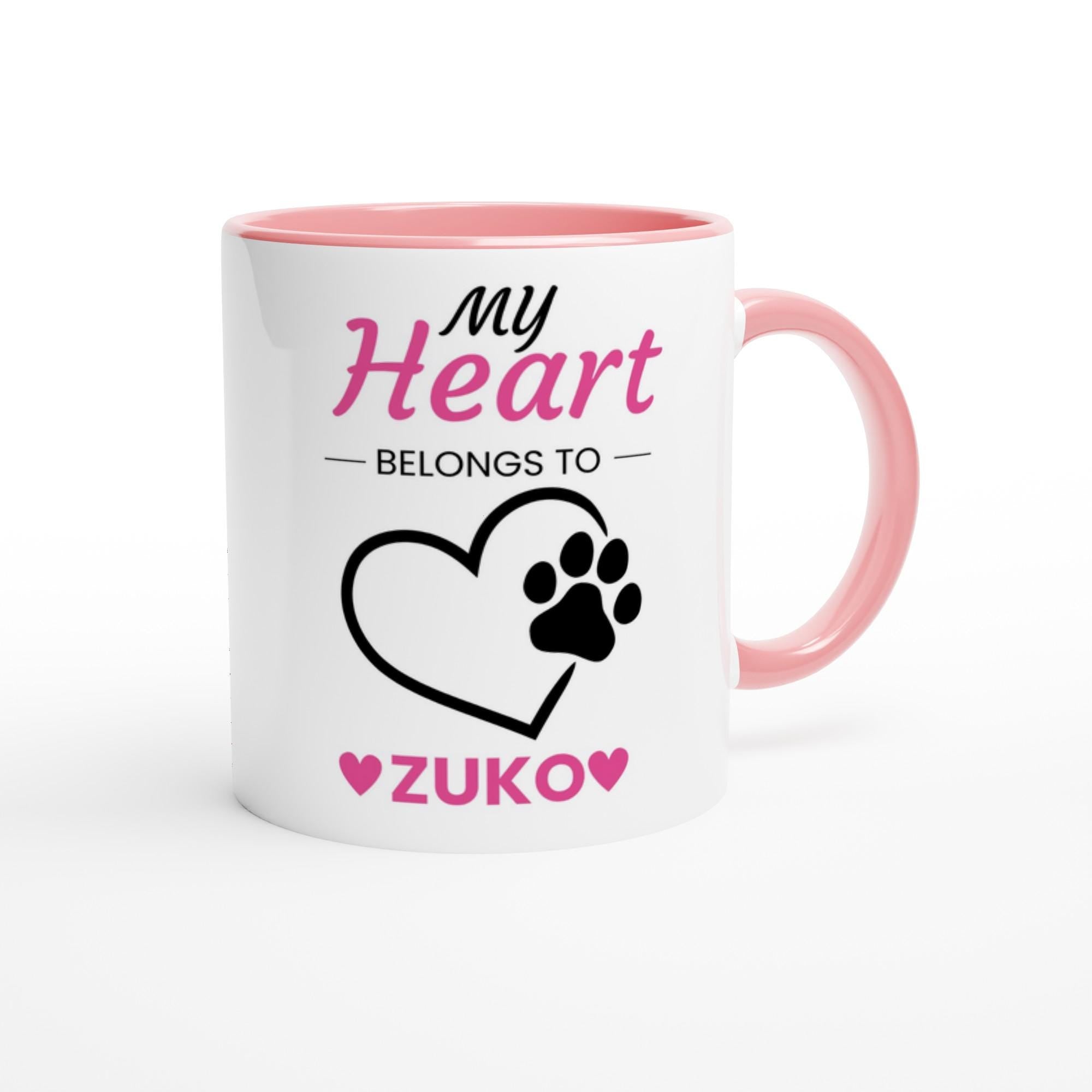 Personalised Dog Lover Mug | My Heart Belongs to My Dog Mugy | Custom Dog Name Coffee Cup | Dog Mum Gift | Dog Dad Gift | Pet Lover Gift