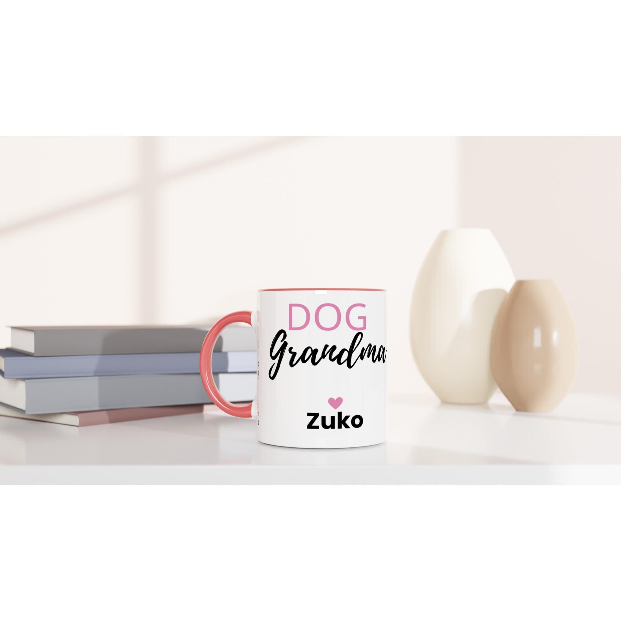 Personalised Dog Grandma Mug | Custom Dog Name Coffee Mug | Dog Grandma Gift | Gift for Dog Lovers