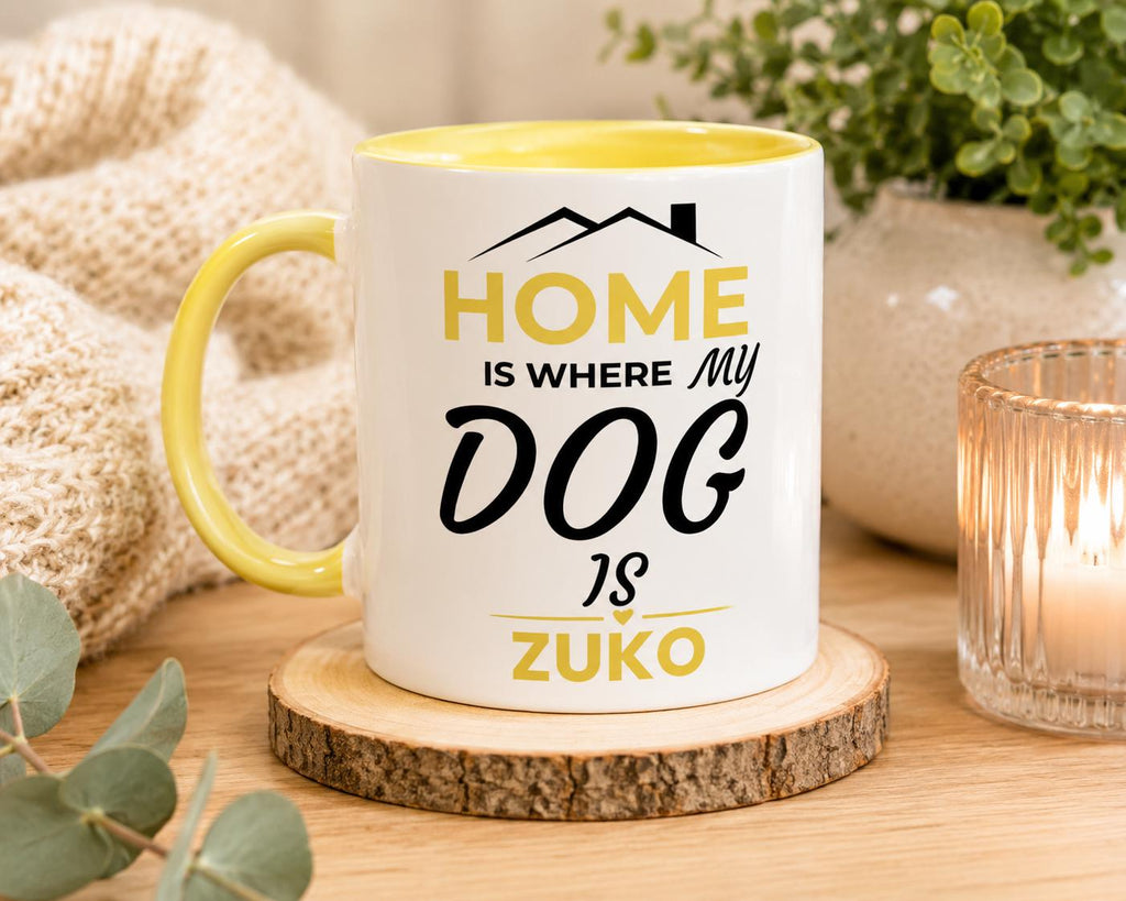 Dog Dad Gift | Dog Dad Gift  Mug |Proud Dog Dad | Home is where my dog is | PawVibe