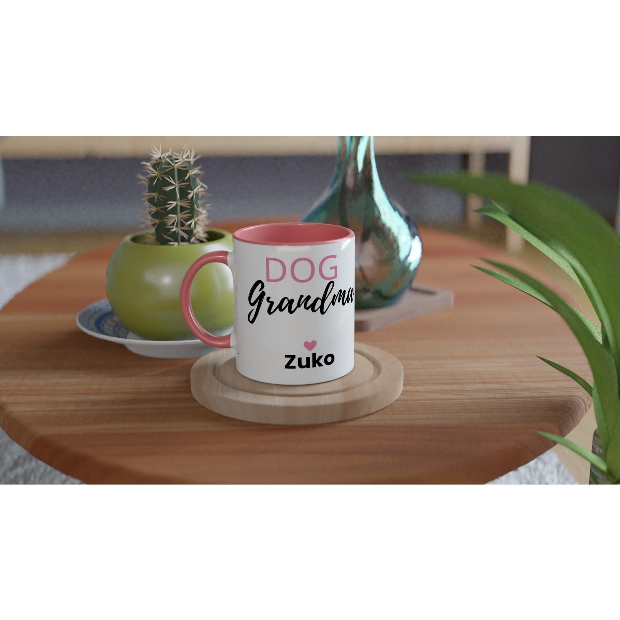 Personalised Dog Grandma Mug | Custom Dog Name Coffee Mug | Dog Grandma Gift | Gift for Dog Lovers