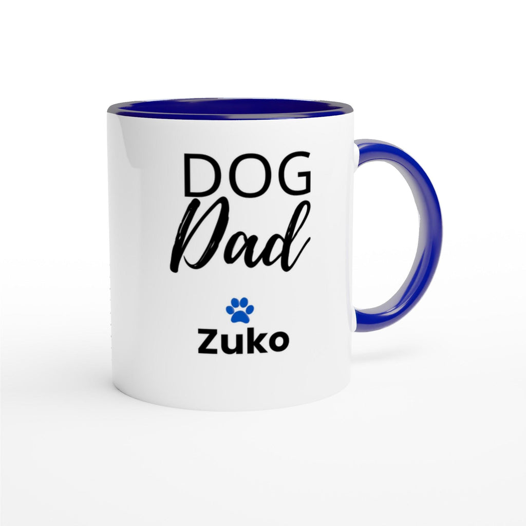 Personalised Dog Dad Mug | Custom Dog Dad Coffee Mug with Dog Name | Dog Dad Gift | Pet Dad Mug | Father’s Day Gift | Dog Lover Mug | Blue
