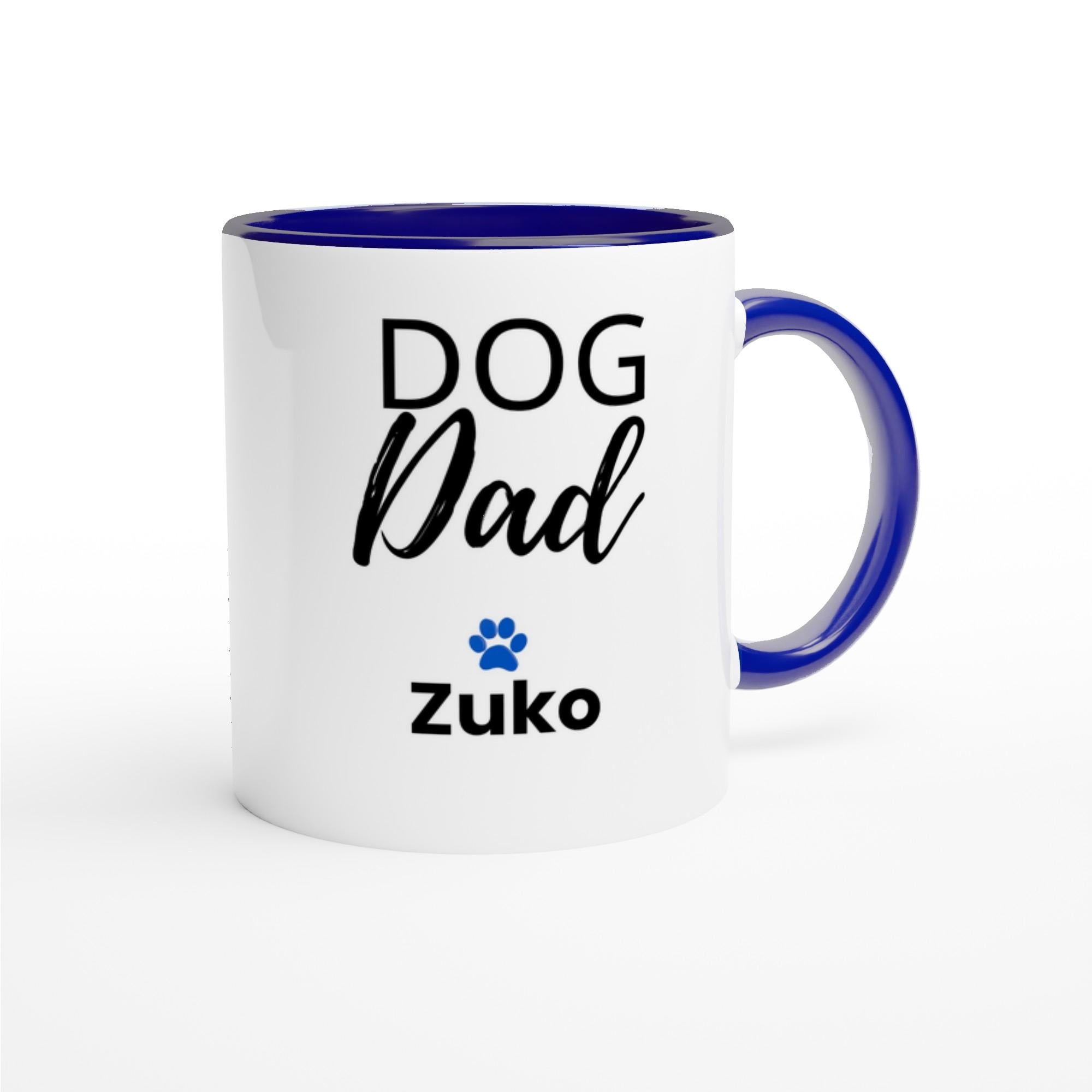 Personalised Dog Dad Mug | Custom Dog Dad Coffee Mug with Dog Name | Dog Dad Gift | Pet Dad Mug | Father’s Day Gift | Dog Lover Mug | Blue