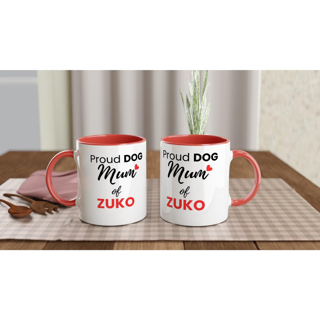 Personalised Dog Mum Mug | Custom Dog Name Coffee Mug | Proud Dog Mum Gift | Gift for Dog Lovers | Mother’s Day Gift