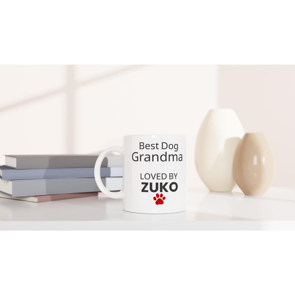 Best Dog Granma Mug | Custom Dog Name Coffee Mug | Gift for Dog Grandma | Dog Lover Gift