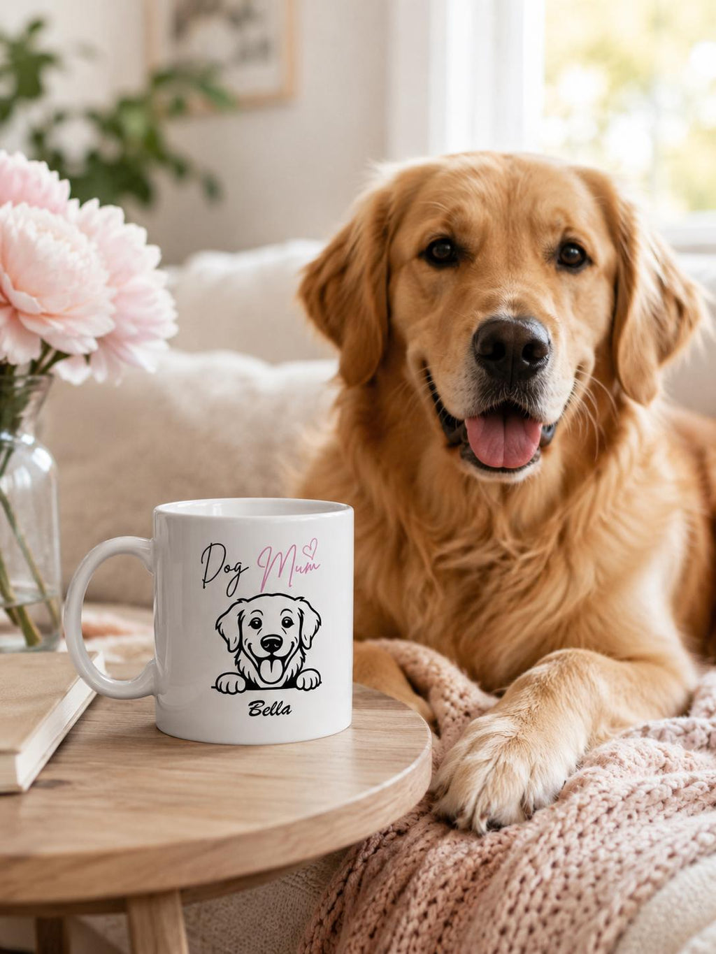Golden Retriever Dog Mum Mug | Personalised Dog Mum Ceramic Mug