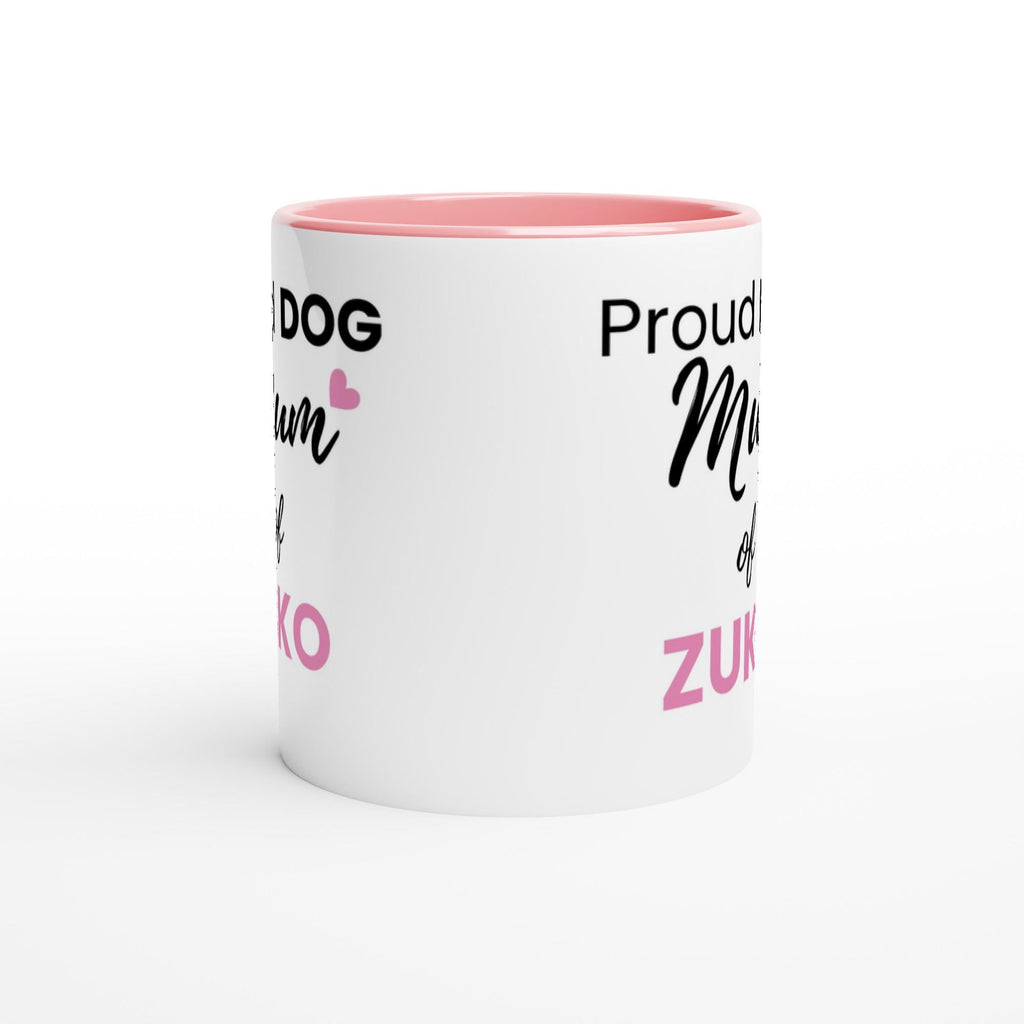 Personalised Dog Mum Mug | Custom Dog Name Coffee Mug | Dog Mom Gift | Pet Lover Gift | Black Accent Ceramic Mug