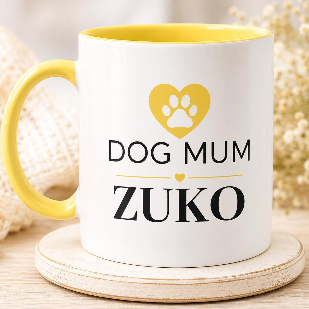 Personalised Dog Mum Mug | Custom Dog Name Coffee Mug | Dog Mum Gift | Gift for Dog Lovers