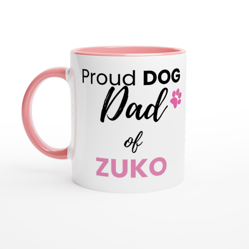 Personalised Proud Dog Dad Mug | Custom Dog Name Coffee Mug | Gift for Dog Dad | Dog Lover Gift