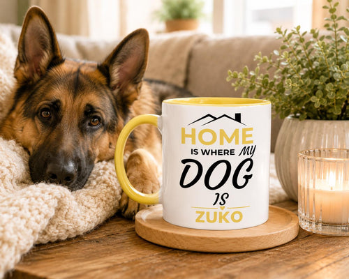 Dog Dad Gift | Dog Dad Gift  Mug |Proud Dog Dad | Home is where my dog is | PawVibe