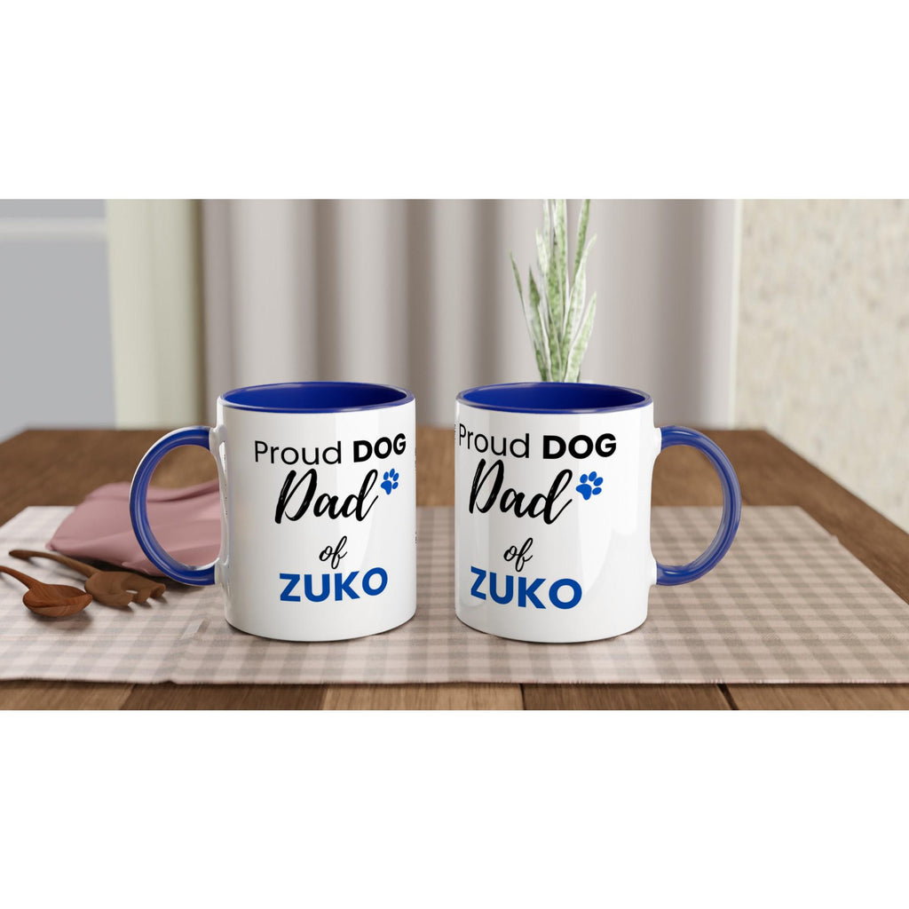 Personalised Dog Dad Mug | Custom Dog Name Coffee Mug | Gift for Dog Dad | Dog Lover Gift