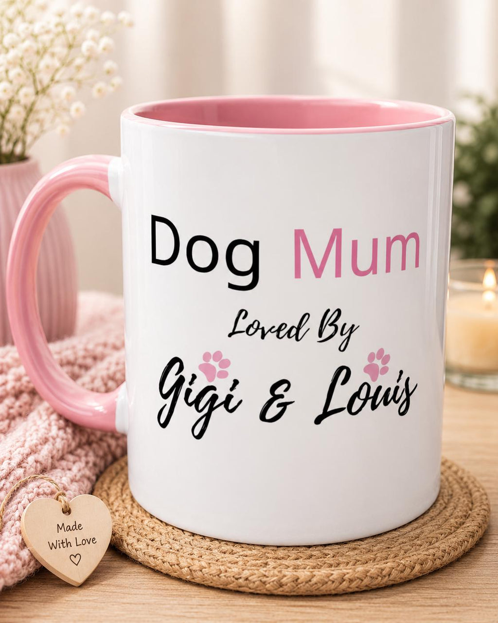 Personalised Dog Mum Mug | Custom Dog Name Coffee Mug | Dog Mum Gift | Gift for Dog Lover | Personalised Pet Mum Cup | Mother’s Gift |