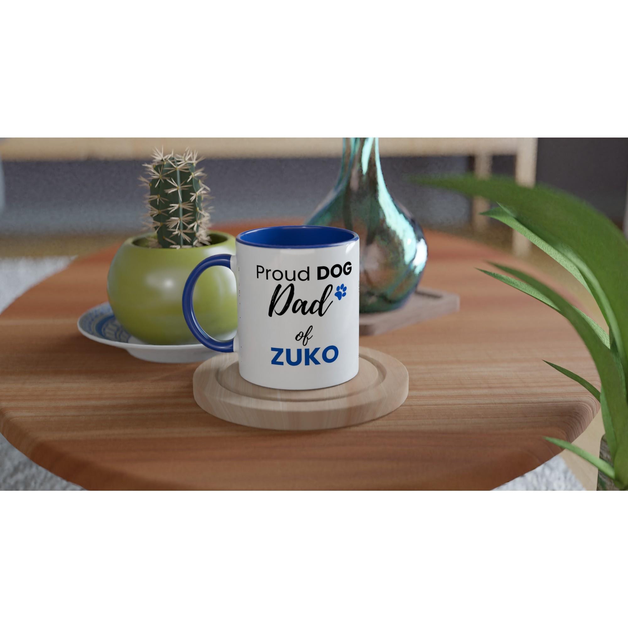 Personalised Dog Dad Mug | Custom Dog Name Coffee Mug | Gift for Dog Dad | Dog Lover Gift