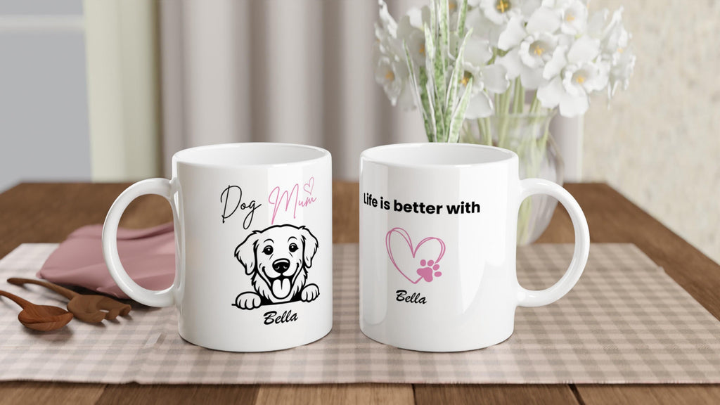 Golden Retriever Dog Mum Mug | Personalised Dog Mum Ceramic Mug