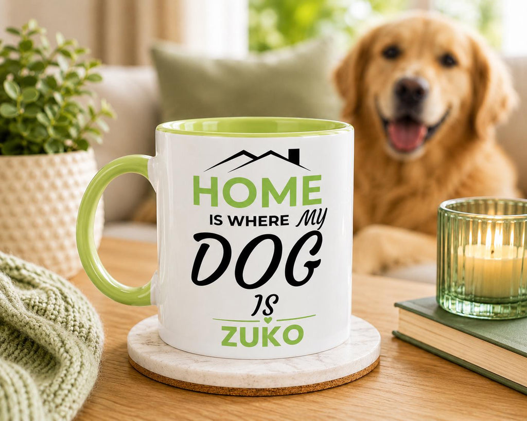 Dog Mum Gift | Dog Dad Gift  Mug | Home is where my dog is | PawVibe