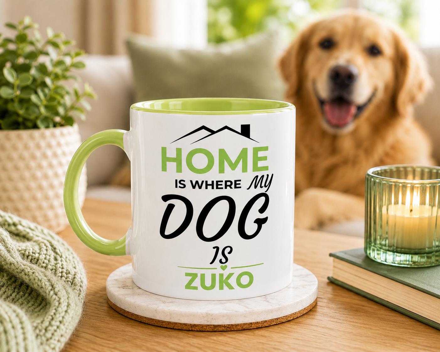 Dog Mum Gift | Dog Dad Gift  Mug | Home is where my dog is | PawVibe