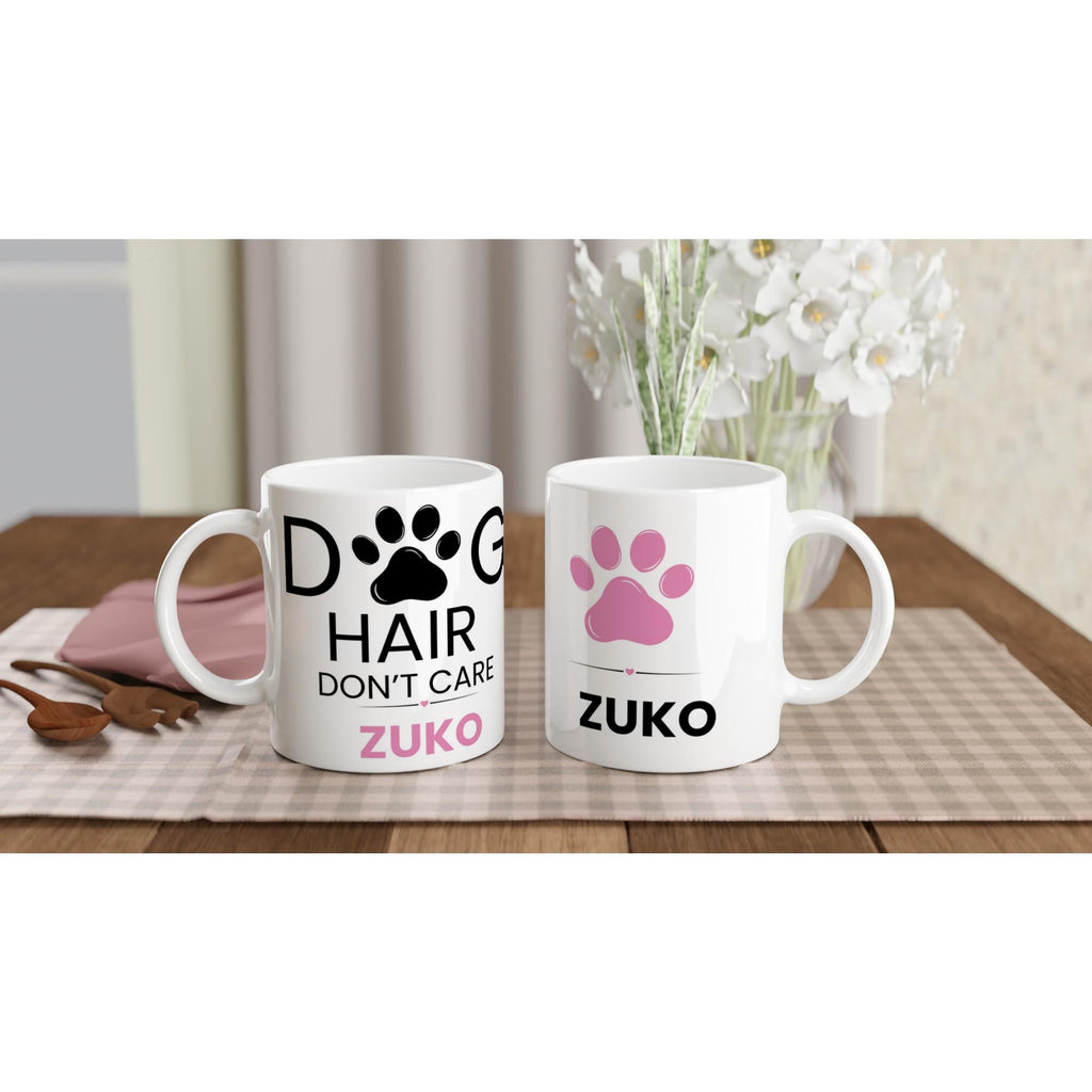 Dog Mum Mug | Personalised Dog Mum Ceramic Mug | Dog hair don't care