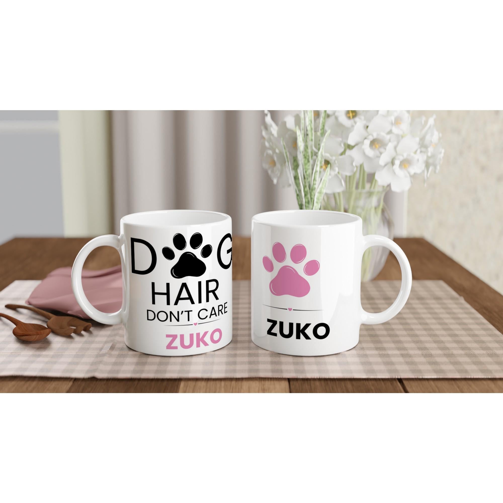Dog Mum Mug | Personalised Dog Mum Ceramic Mug | Dog hair don't care