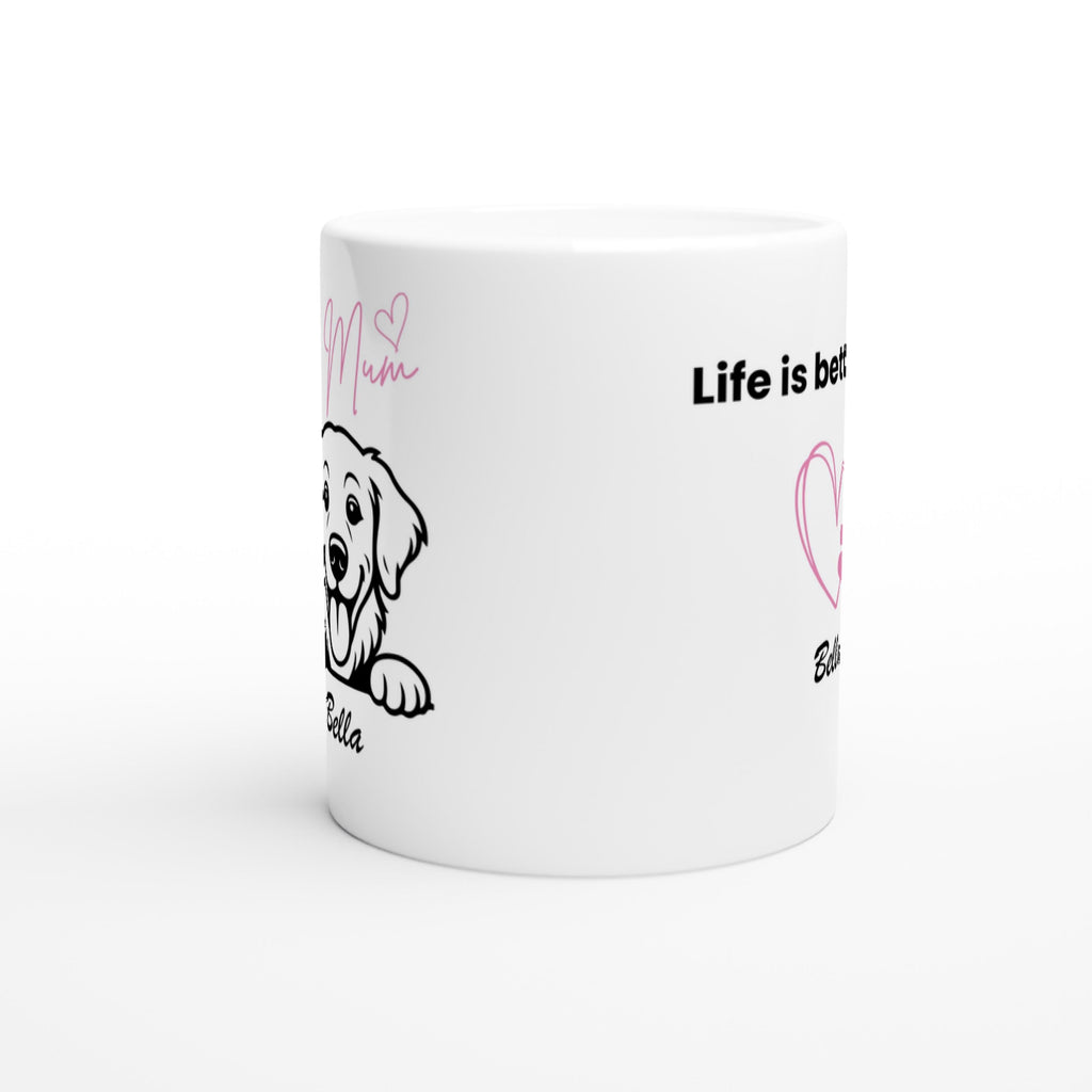 Golden Retriever Dog Mum Mug | Personalised Dog Mum Ceramic Mug