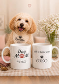Personalised Dog Mum Mug | Custom Dog Name Coffee Cup | Ceramic 11oz