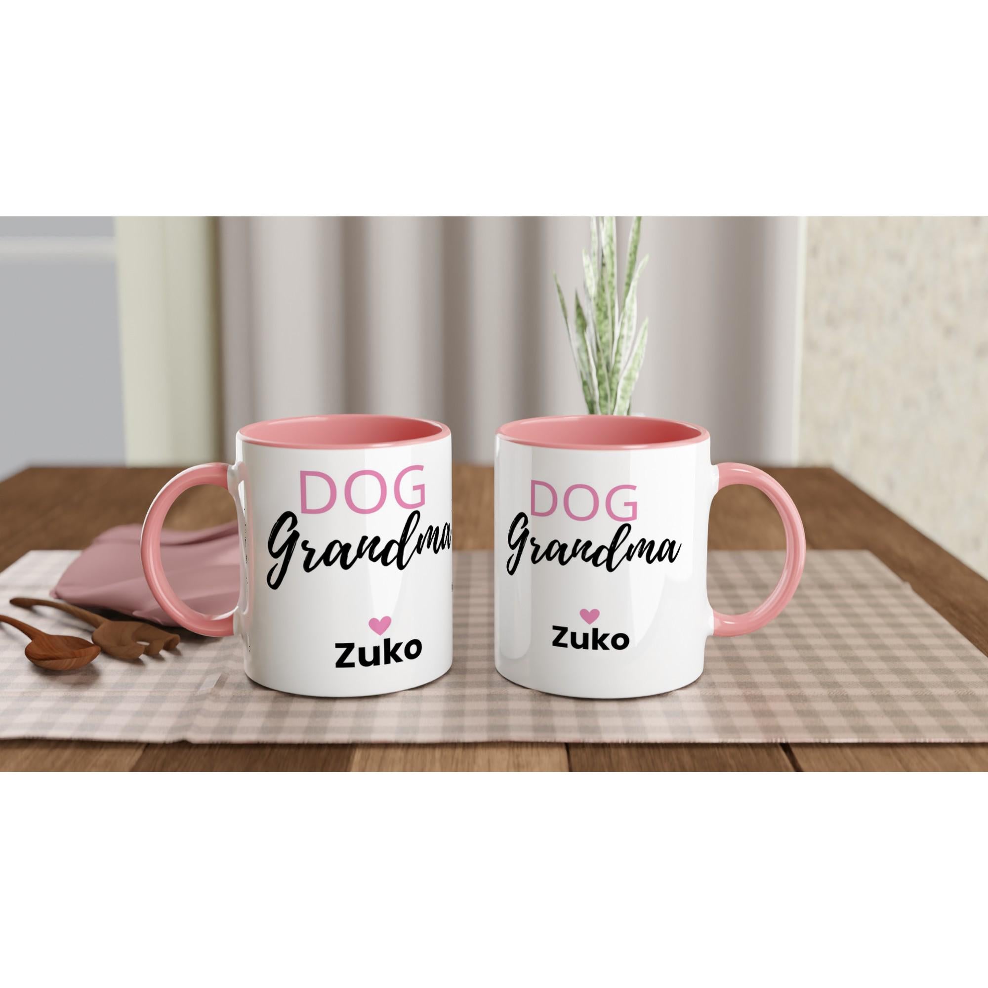 Personalised Dog Grandma Mug | Custom Dog Name Coffee Mug | Dog Grandma Gift | Gift for Dog Lovers