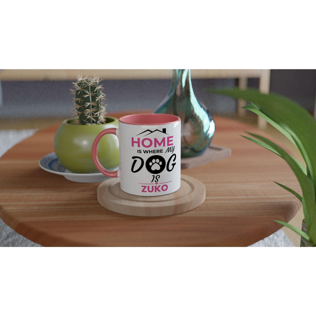 Dog Mum Gift | Personalised Dog Mum Mug |Home is Where My Dog Is | PawVibe