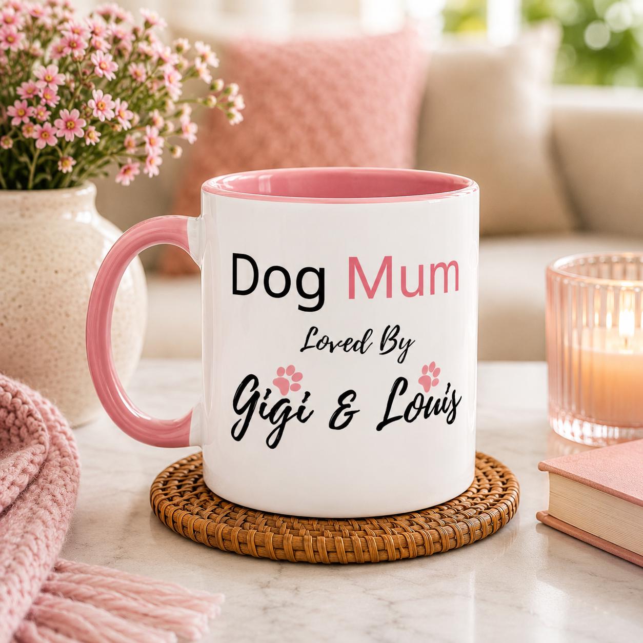 Personalised Dog Mum Mug | Custom Dog Name Coffee Mug | Dog Mum Gift | Gift for Dog Lover | Personalised Pet Mum Cup | Mother’s Gift |