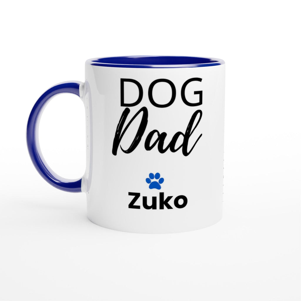 Personalised Dog Dad Mug | Custom Dog Dad Coffee Mug with Dog Name | Dog Dad Gift | Pet Dad Mug | Father’s Day Gift | Dog Lover Mug | Blue