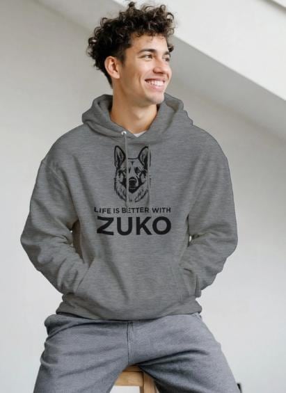Dog Dad Gift | Custom Dog Breed Hoodie | Personalised Dog Dad Gift, Unisex Fit