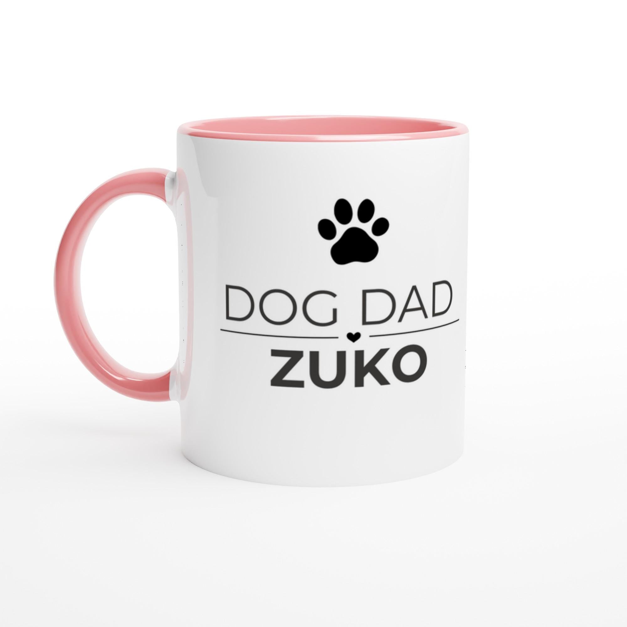 Dog Dad Gift | Personalised Dog Dad Mug | Custom Dog Name Ceramic Coffee Cup