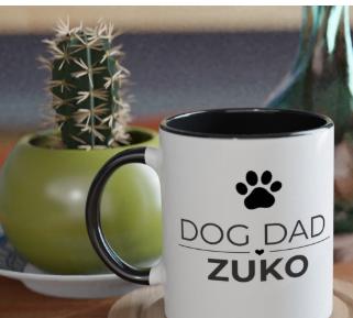 Dog Dad Gift | Personalised Dog Dad Mug | Custom Dog Name Ceramic Coffee Cup