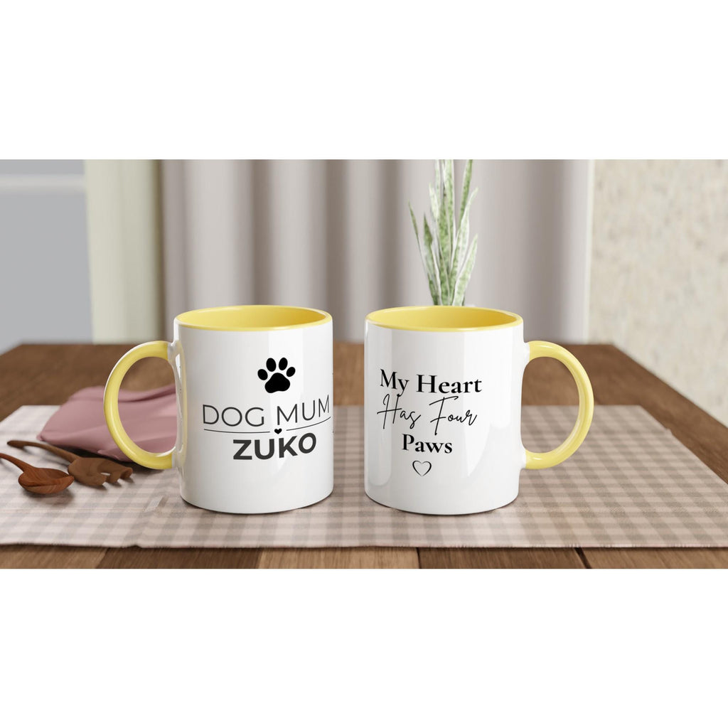 Dog Mum Gift | Personalised Dog Mum Mug | Custom Dog Name Ceramic Coffee Cup