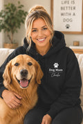 Dog Mum Gift | Personalised Dog Mum Hoodie | Custom Breed Name, Dog Lover Gift