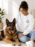 Dog Mum Gift | Personalised Dog Mum Crewneck Sweatshirt | Custom Dog Breed Name Gift